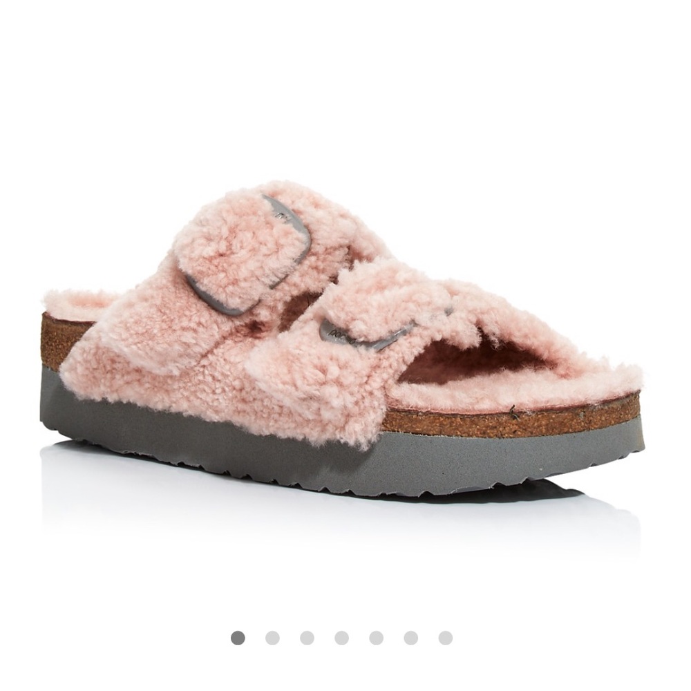 Papillio x Birkenstock Arizona Shearling Big Buckle Slides